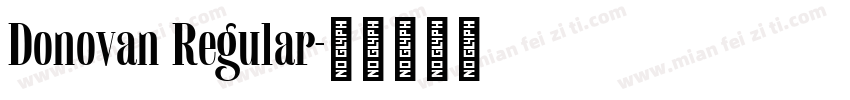 Donovan Regular字体转换